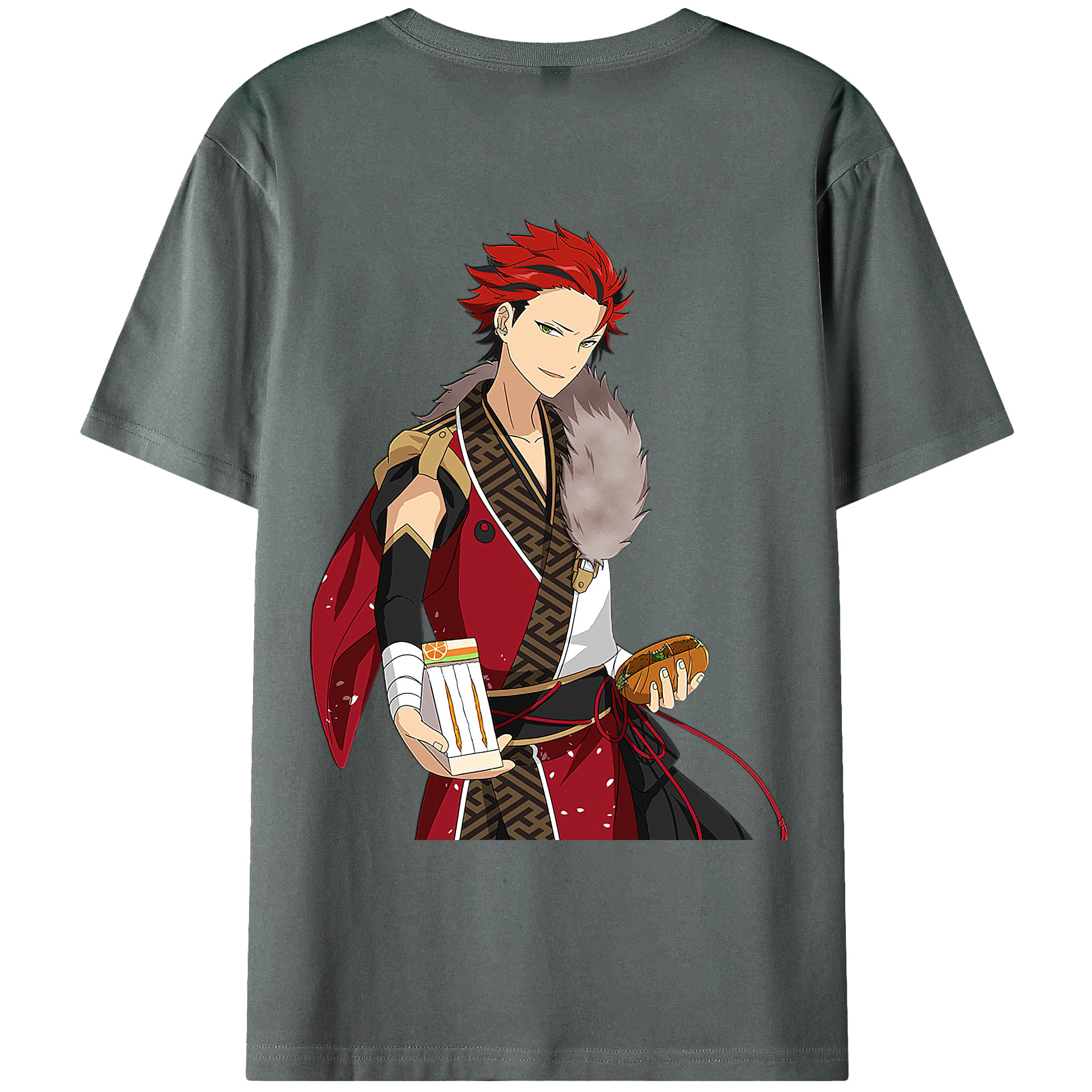 （画像用） あんさんぶるスターズ! Ensemble Stars 綿100％ メンズ半袖Tシャツ（バックプリント） 通気性